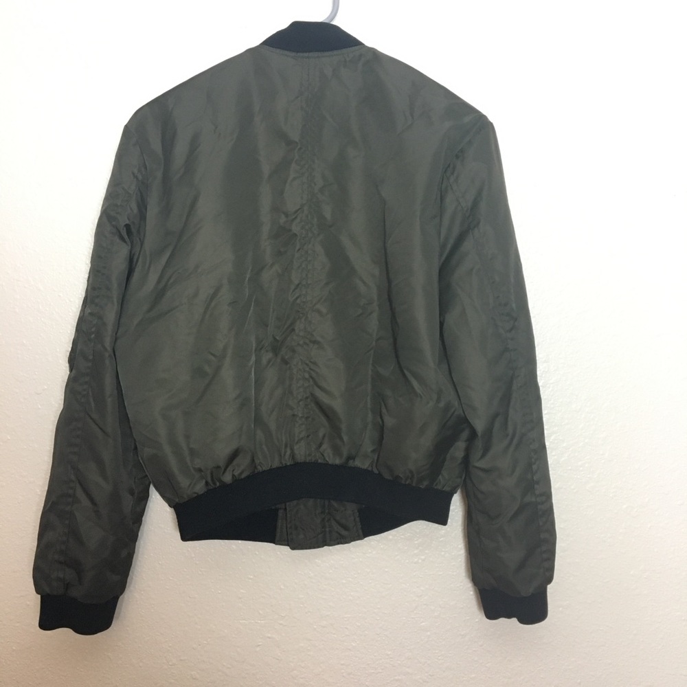 Zara Basic Green Outerwear Jacket - image 6